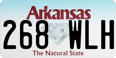 AR license plate 268WLH