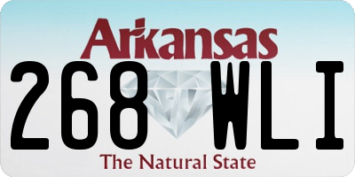 AR license plate 268WLI