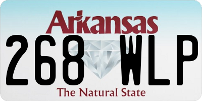AR license plate 268WLP