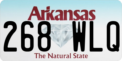 AR license plate 268WLQ