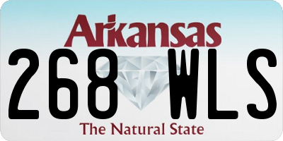 AR license plate 268WLS