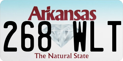 AR license plate 268WLT