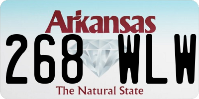 AR license plate 268WLW