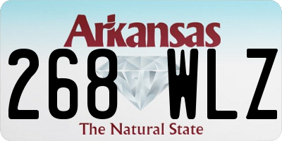 AR license plate 268WLZ