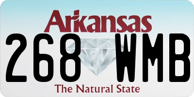 AR license plate 268WMB