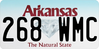 AR license plate 268WMC