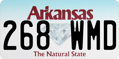 AR license plate 268WMD