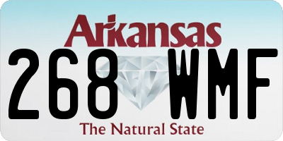 AR license plate 268WMF