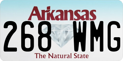 AR license plate 268WMG