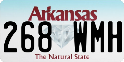 AR license plate 268WMH