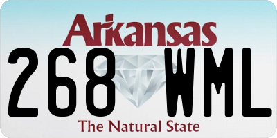 AR license plate 268WML