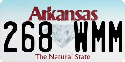 AR license plate 268WMM