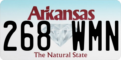 AR license plate 268WMN