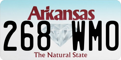 AR license plate 268WMO