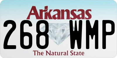 AR license plate 268WMP