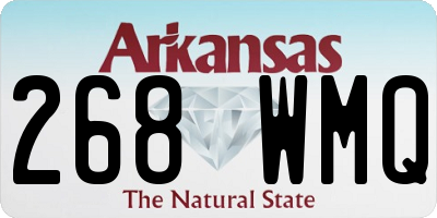 AR license plate 268WMQ