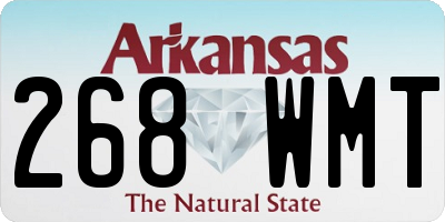 AR license plate 268WMT