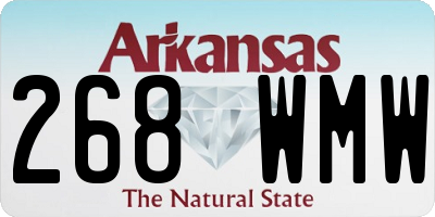 AR license plate 268WMW