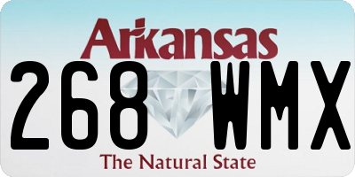 AR license plate 268WMX