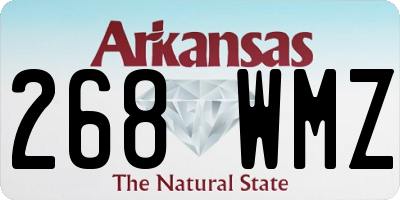 AR license plate 268WMZ