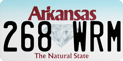 AR license plate 268WRM
