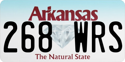 AR license plate 268WRS
