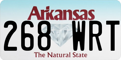AR license plate 268WRT