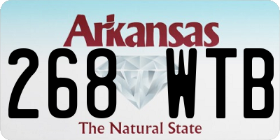 AR license plate 268WTB