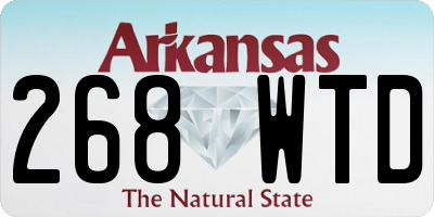 AR license plate 268WTD