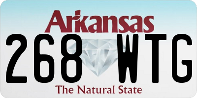 AR license plate 268WTG