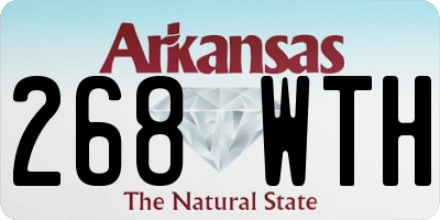 AR license plate 268WTH