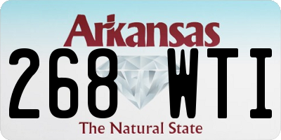 AR license plate 268WTI