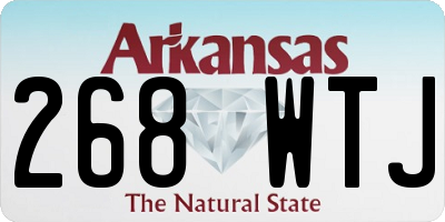 AR license plate 268WTJ
