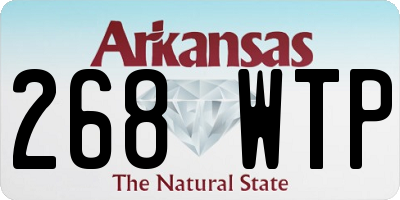 AR license plate 268WTP