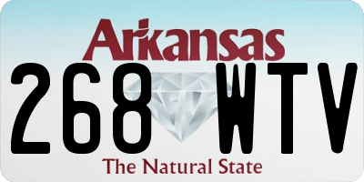 AR license plate 268WTV