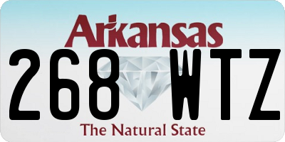 AR license plate 268WTZ