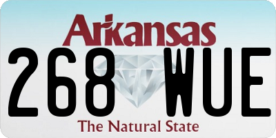 AR license plate 268WUE