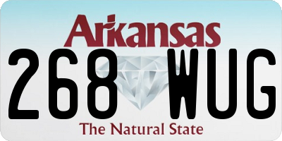 AR license plate 268WUG
