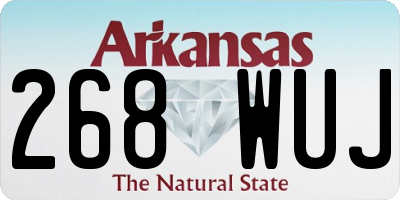 AR license plate 268WUJ