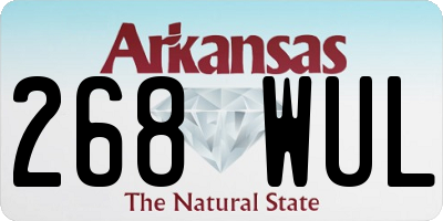 AR license plate 268WUL
