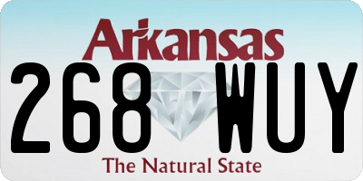 AR license plate 268WUY