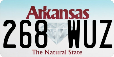 AR license plate 268WUZ