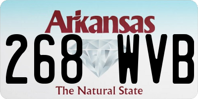 AR license plate 268WVB