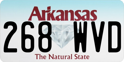 AR license plate 268WVD