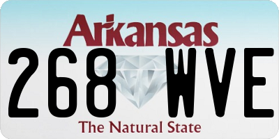 AR license plate 268WVE