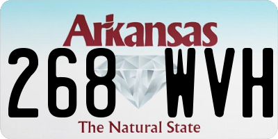 AR license plate 268WVH