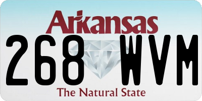 AR license plate 268WVM