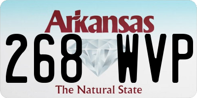AR license plate 268WVP