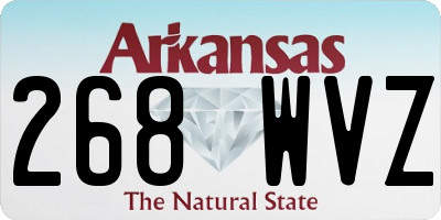 AR license plate 268WVZ