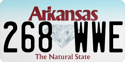 AR license plate 268WWE